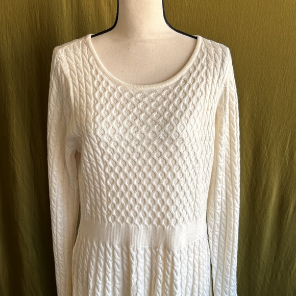 Calvin Klein Cable Knit Sweater Dress - Picture 3 of 9